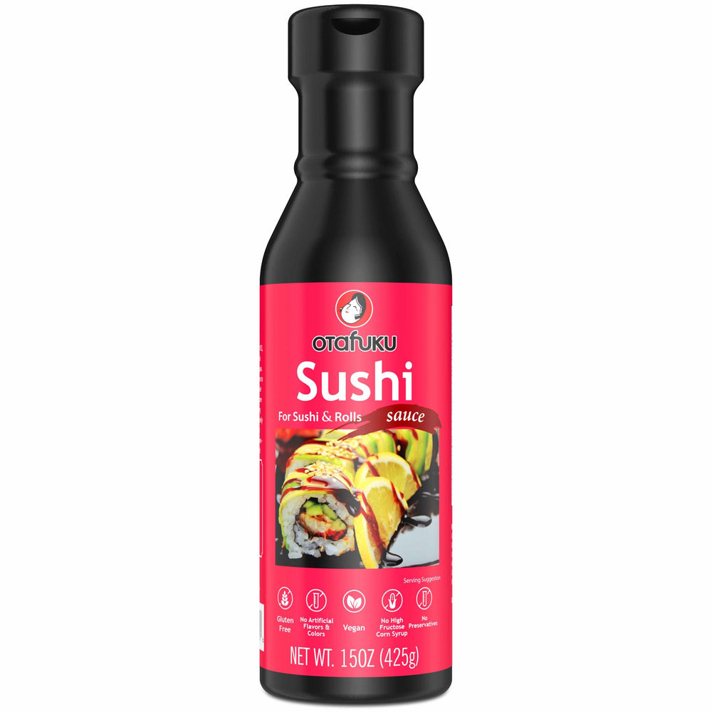 Otafuku Sushi Eel Sauce bottle ready to glaze rich sushi rolls.
