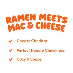 OTOKI Cheesy Ramen broth closeup emphasizes creamy cheddar warmth with Korean-style heat.