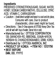 OTOKI Honey Citron Tea with bright citrus notes and vitamin C content.