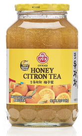 OTOKI Honey Citron Tea 35oz jar steaming with soothing aroma.