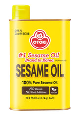 OTOKI roasted sesame oil bottle with deep nutty aroma, ideal for finishing bibimbap and stir-fries