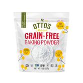 Otto's Naturals grain-free baking powder bottle for clean, allergen-friendly baking.