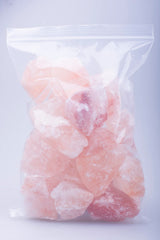 OULLYY Himalayan salt chunks packed in a sturdy bag for storage.