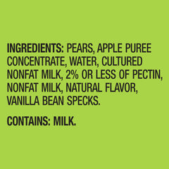 Outshine Nonfat Yogurt with Vanilla Beans pouch delivers creamy texture