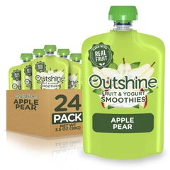 Outshine Smoothie Pear Vanilla pouch ideal for on-the-go snacking with real fruit