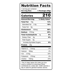Premium beef and egg ingredients detail from Ovation Foods