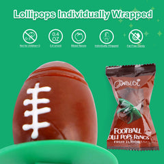 Oweiroi football ring lollipops worn on fingers add playful fun.