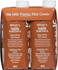 OWYN Dark Chocolate shake close-up, rich flavor and dairy-free formula