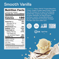 OWYN Smooth Vanilla on-the-go bottle offers quick vegan protein for busy days