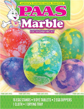 PAAS Marble Easter Egg Decorating Kit with dye tablets for vivid marble patterns