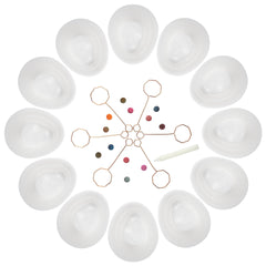PAAS Megga Color Cups with 12 dye tablets for vibrant multi-egg results.