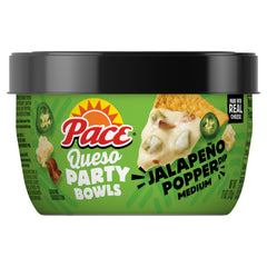 Pace Jalapeño Popper Dip bowl front ready to dip crispy tortilla chips