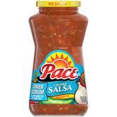 Pace Lower Sodium Chunky Mild Salsa jar adds bold flavor to dips.