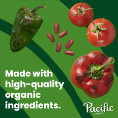 Pacific Foods chili ingredients in a bowl show vegetables and spices for a hearty option