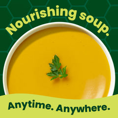 Pacific Foods Organic Butternut Squash Soup bowl ready to eat, creamy warmth for snacks.