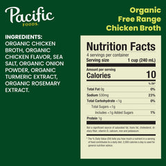 Pacific Foods broth carton-pour enables quick, flavorful ramen, gravies, or sautés.