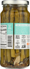 Pacific Pickle Works Asparagusto ingredients display in jar