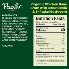 Pacific Foods organic broth label highlights non-GMO ingredients