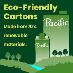 Pacific Foods Organic Chicken Broth with sea salt ingredients, clean, simple seasoning for flavor.