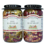 Paisley Farm 5 Bean Salad box and label highlighting all-natural ingredients for quick meals.