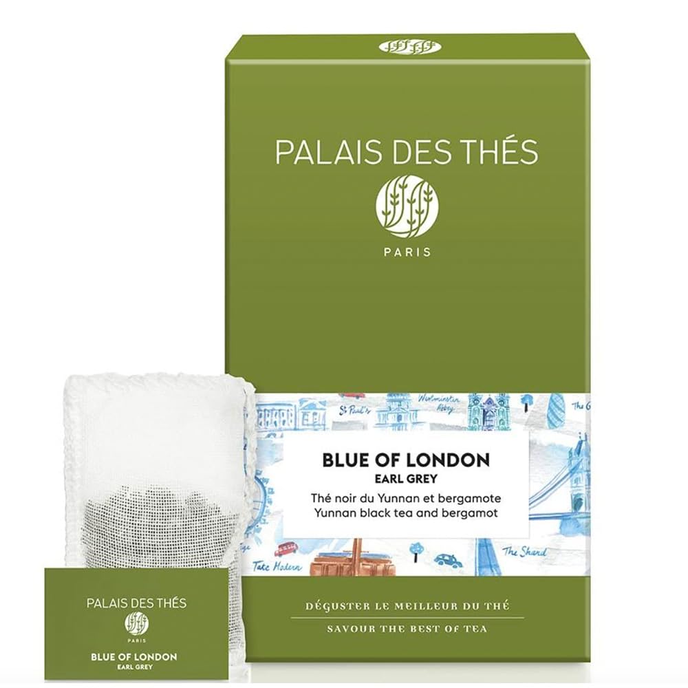 Palais des Thés Blue of London Earl Grey tea bags for quick premium ritual