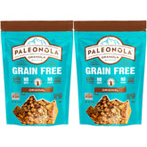 Paleonola Original grain-free granola packaging for two-pack resealable bag.