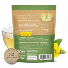 Palm Beach Medicinal Herbs mullein leaf tea teabags ready for a calm moment