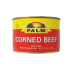 Palm Corned Beef with Juices breakfast plate—pairs with eggs for a savory start.