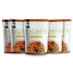 Palmini Fried Rice pack 6-8oz on the kitchen counter, perfect for quick, low-carb meals.