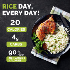 Palmini Rice packaging displayed as a healthy pantry staple.