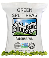 Palouse Brand split peas green bag front for home cooking.