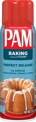 PAM spray on pans helps bake cakes, brownies, and muffins release cleanly.