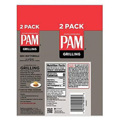 Pam GM Concepts No-Stick Grilling Spray mist-dispense for even coating and less sticking.