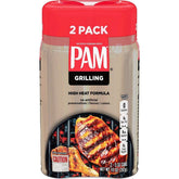 Pam GM Concepts No-Stick Grilling Spray two-pack bottle for effortless cooking and cleanup.