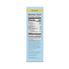 Close-up of Pamela's Honey Grahams crisp texture for a satisfying bite.