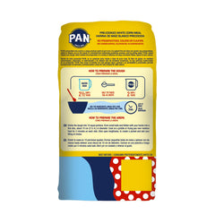 P.A.N. dough-formation process showing quick dough from water for ready-made arepas.