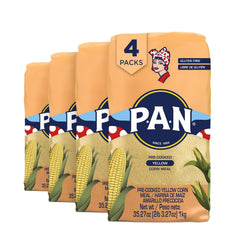 P.A.N. yellow corn meal dough balls ready for quick arepas.