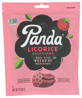 Panda Licorice Raspberry soft bites show real raspberry flavor for a tasty snack.