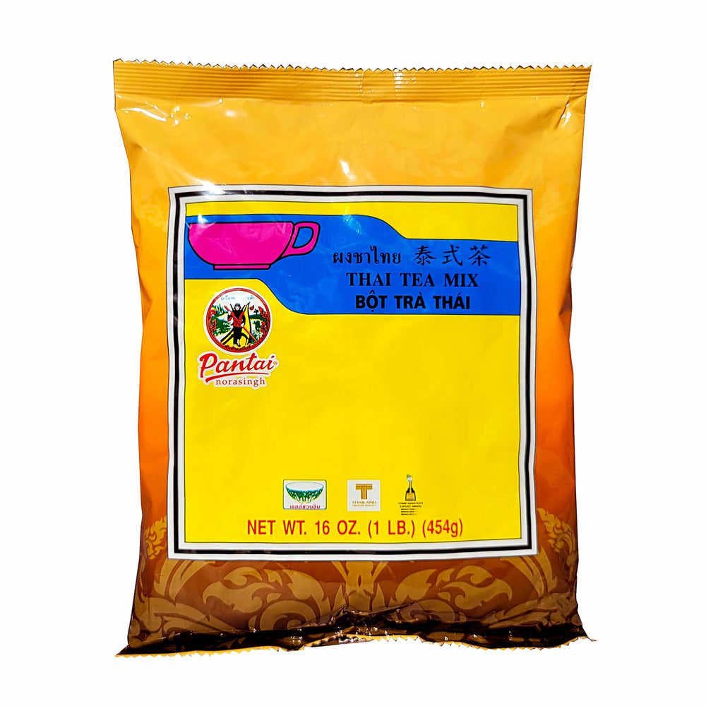 Pantai Norasingh Thai-tea-mix-pack6-bags for authentic restaurant-style iced tea at home.