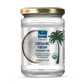 Parachute Naturalz virgin coconut oil in glass jar, pure and multipurpose.