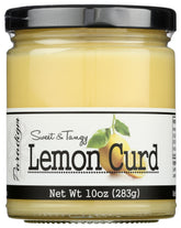 Paradigm Foodworks Lemon Curd jar close-up, creamy texture for spreading.