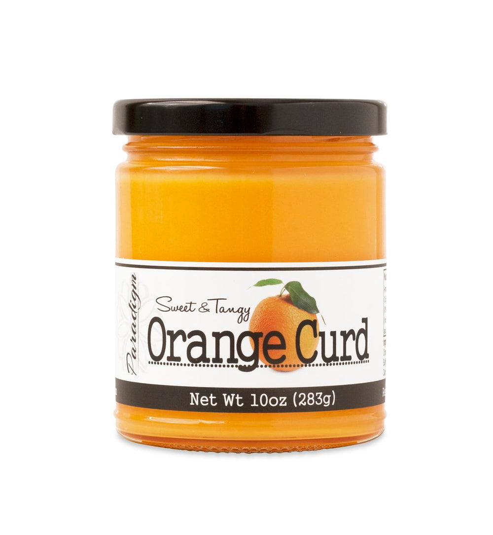 Paradigm Foodworks Orange Curd jar with real orange flavor for desserts.