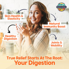 Paradise Naturals grass-fed broth bottle showcasing clean label and natural ingredients.
