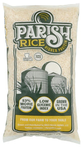 Parish Rice Parish White Rice bag, premium long-grain base for balanced meals.