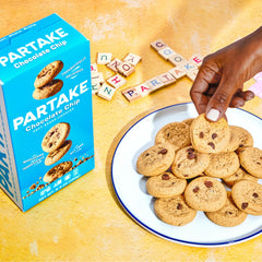Partake ingredients bowl displays buckwheat, oat, cassava, and tapioca blend