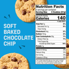 Partake chocolate chip cookies close-up shows texture and chips, gluten-free and vegan
