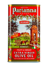 Partanna Robust EVOO bottle-front: premium Castelvetrano flavor for everyday cooking.