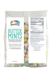 Party Sweets pastel buttermints close-up showing soft texture and minty aroma.