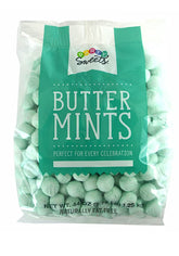 Party Sweets mint-green buttermints bag for bulk celebration use