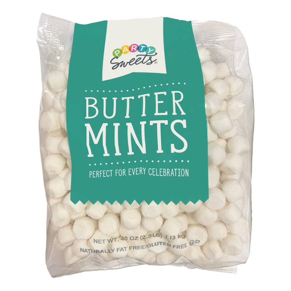 Party Sweets White Buttermints bag ready for celebrations